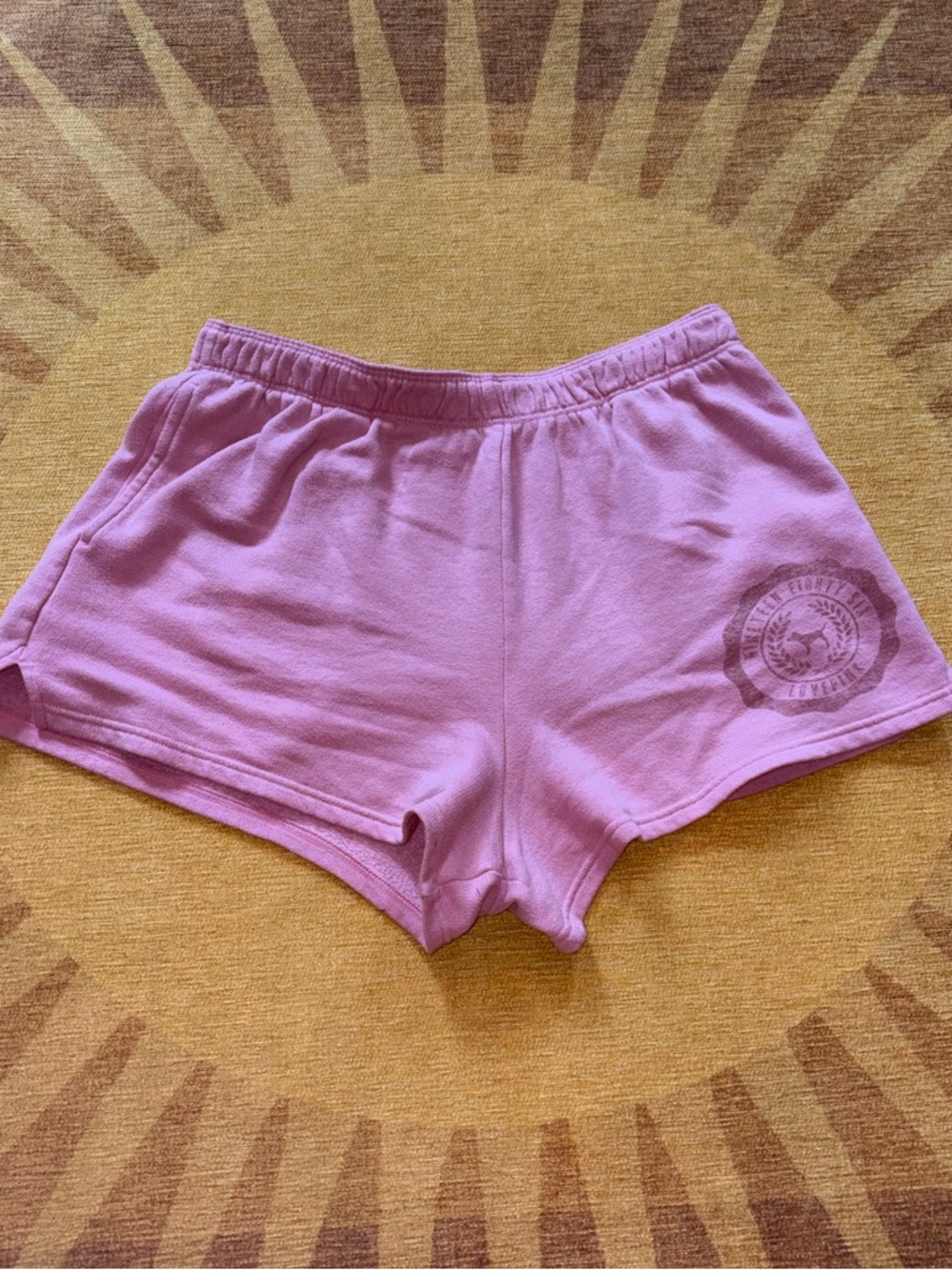 PINK Victoria's Secret Mauve Logo Lounge Shorts